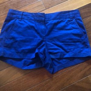Cobalt blue Jcrew chino shorts